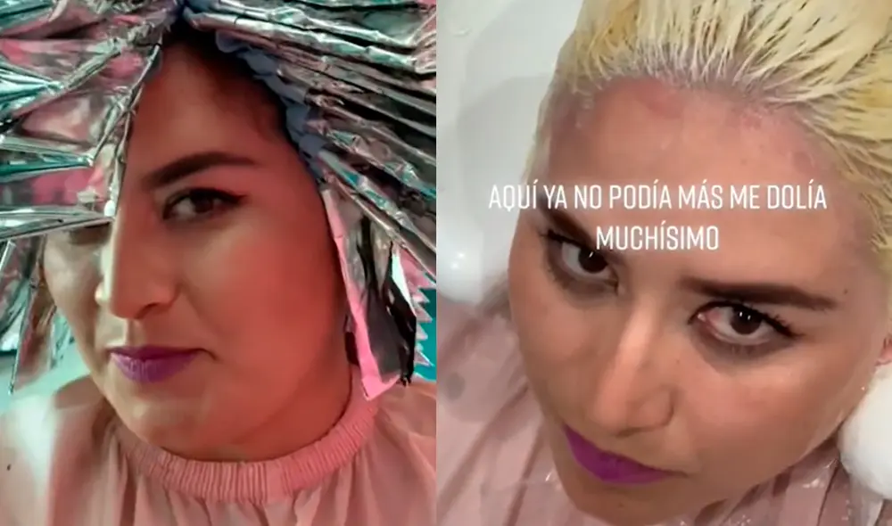 La joven terminó sorprendida con el resultado que obtuvo cuando intentó realizar su cambio de look. Foto: captura de TikTok