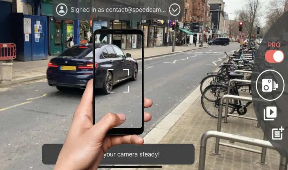 La app resulta útil para las personas que manejan carros. Foto: composición LR/Speedcam Anywhere