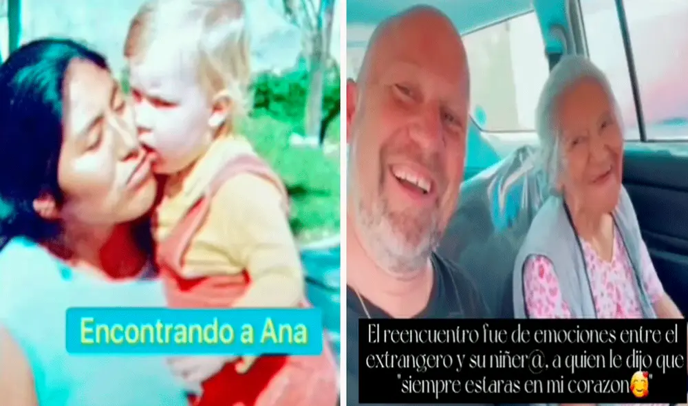El hombre viajó hasta Bolivia para reencontrarse con la mujer que lo cuidó cuando era bebé. Foto: captura de TikTok