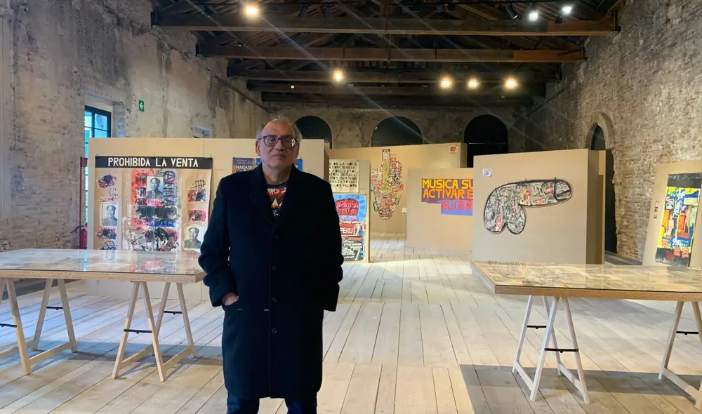 Artista. Rodríguez dice que ha recibido espontáneos elogios de los visitantes. Foto: cortesía