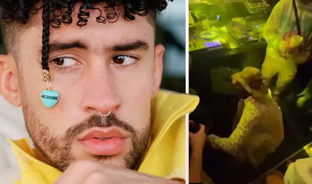 Bad Bunny hizo freestyling en una discoteca de Miami. Foto: captura TikTok