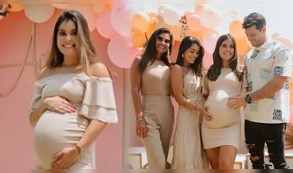 Majo Parodi tuvo como invitadas en su baby shower a Flavia Laos y Luciana Fuster. Foto: composición/Instagram