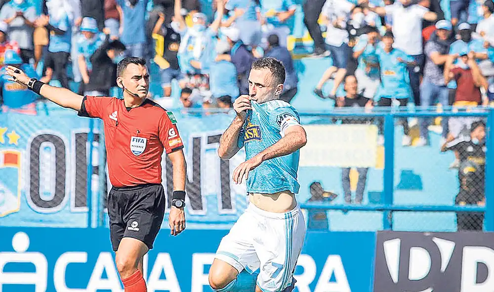 Volvió. ‘Calca’ no anotaba desde setiembre del año pasado. Foto: Liga 1 Volvió. ‘Calca’ no anotaba desde setiembre del año pasado. Foto: Liga 1
