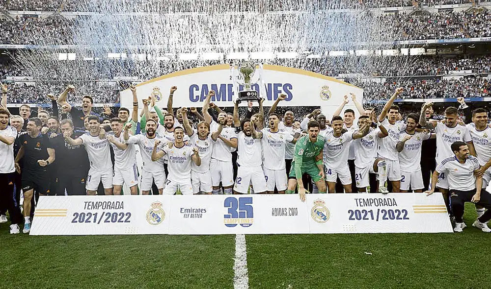 Ventaja. El Real no gritaba campeón de La Liga con cuatro fechas de anticipación desde 1990. Foto: Real Madrid Ventaja. El Real no gritaba campeón de La Liga con cuatro fechas de anticipación desde 1990. Foto: Real Madrid