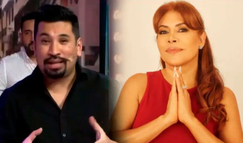 En una secuencia de "JB en ATV", Magaly Medina habló qué ocurrió luego que ella difundiera el ampay de Aldo Miyashiro. Foto: composición/LR En una secuencia de "JB en ATV", Magaly Medina habló qué ocurrió luego que ella difundiera el ampay de Aldo Miyashiro. Foto: composición/LR