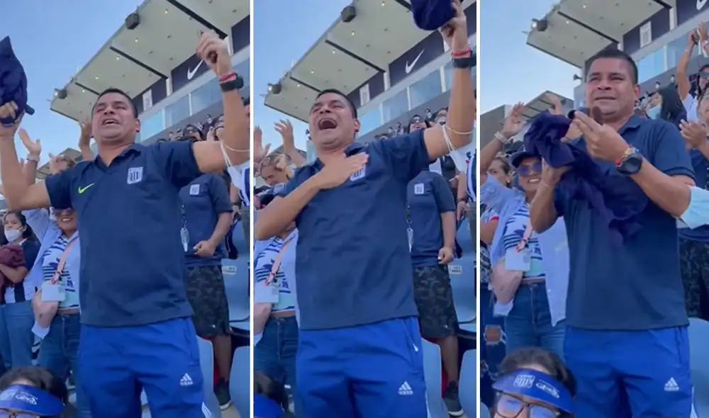 El papá de Rosa Castro protagonizó un emotivo festejo por el gol de su hija. Foto: composición/Twitter