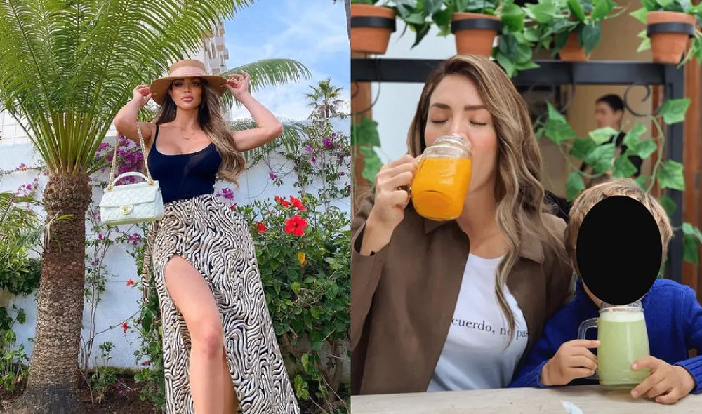 Sheyla Rojas está paseando con su hijo. Foto: Sheyla Rojas/ Instagram