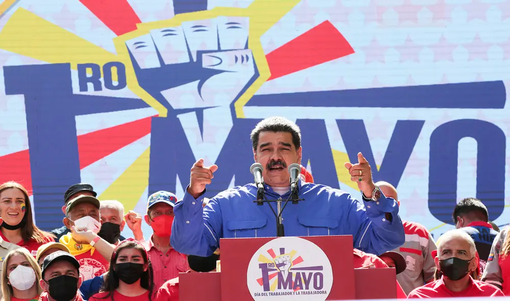 Nicolás Maduro durante el evento de este domingo. Foto: EFE Nicolás Maduro durante el evento de este domingo. Foto: EFE