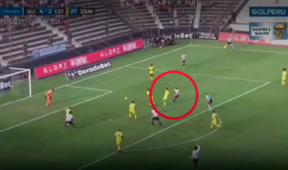 Cornejo volvió a marcar con Alianza Lima después de 20 meses. Foto: captura GolPerú