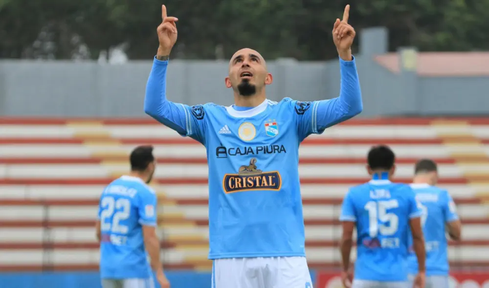 Marcos Riquelme anotó ocho goles con Sporting Cristal. Foto: Liga de Fútbol Profesional