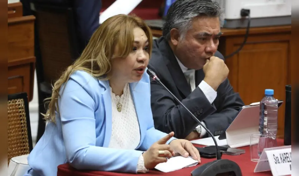 Foto: Karelim López aseguró que viene recibiendo amenazas por sus declaraciones. Foto: Congreso