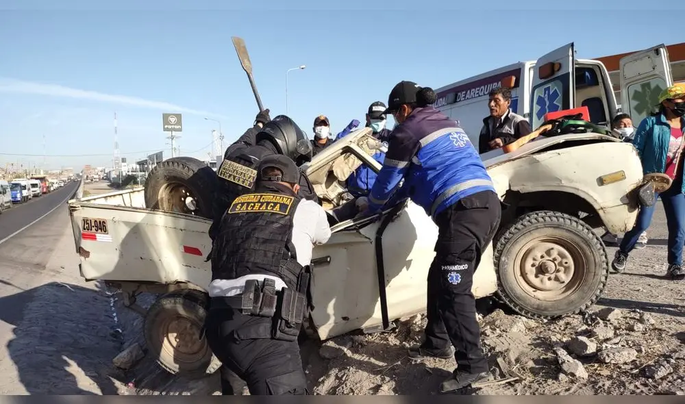 Accidente se produjo este lunes 2 a las 7.00 a. m. Foto: MPA Accidente se produjo este lunes 2 a las 7.00 a. m. Foto: MPA
