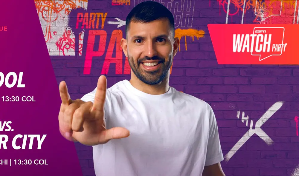 Sergio Agüero se volvió un aliado de la cadena internacional. Foto: ESPN