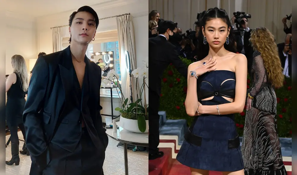 Johnny de NCT y Jung Hoyeon sorprendieron en el MET Gala 2022. Foto composición: Instagram/AFP.
