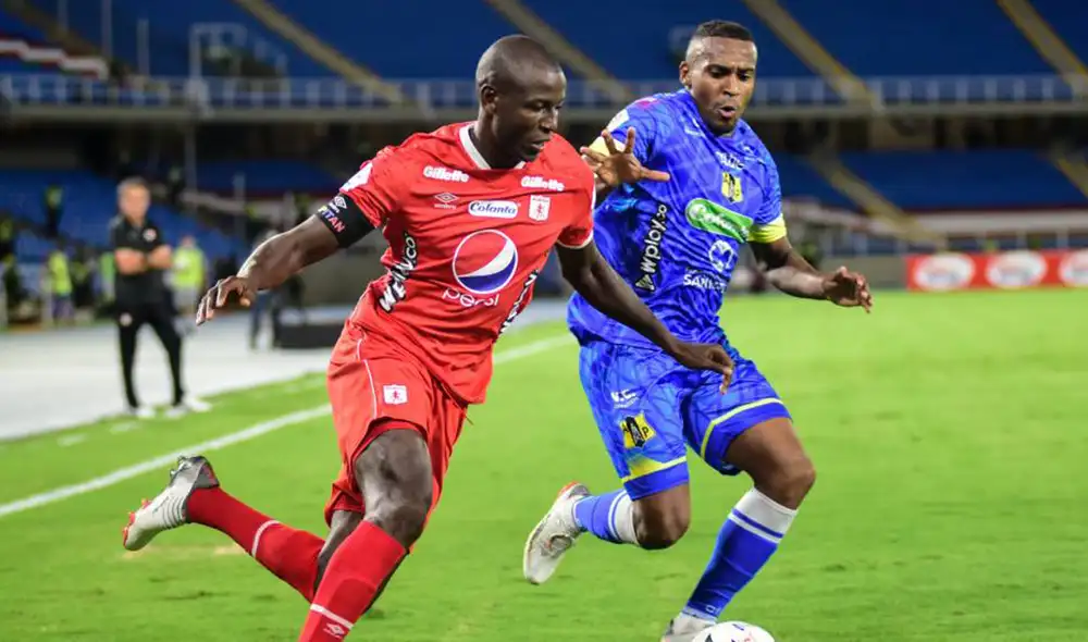 América de Cali y Alianza Petrolero se enfrentan en el estadio Pacual Guerrero por la Liga BetPlay. Foto: El País América de Cali y Alianza Petrolero se enfrentan en el estadio Pacual Guerrero por la Liga BetPlay. Foto: El País