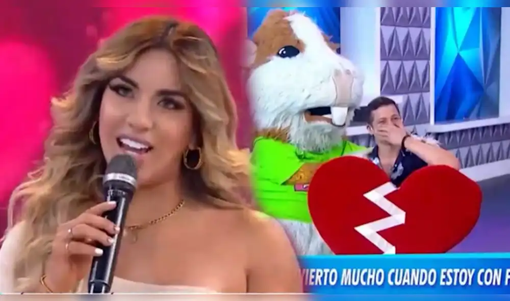 Tula y Rondón se mofaron de Gino Pesaressi cuando Gabriela Herera lo tildó de 'lenteja'. Foto: composición/captura de América TV