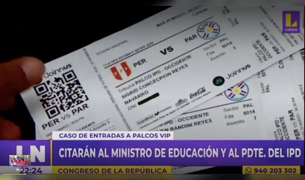 María del Carmen Alva habría sido beneficiada en el mencionado caso. Foto: captura de Latina