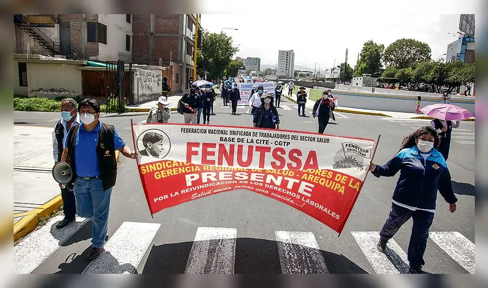 Sector salud paralizará. Foto: La República/Rodrigo Talavera