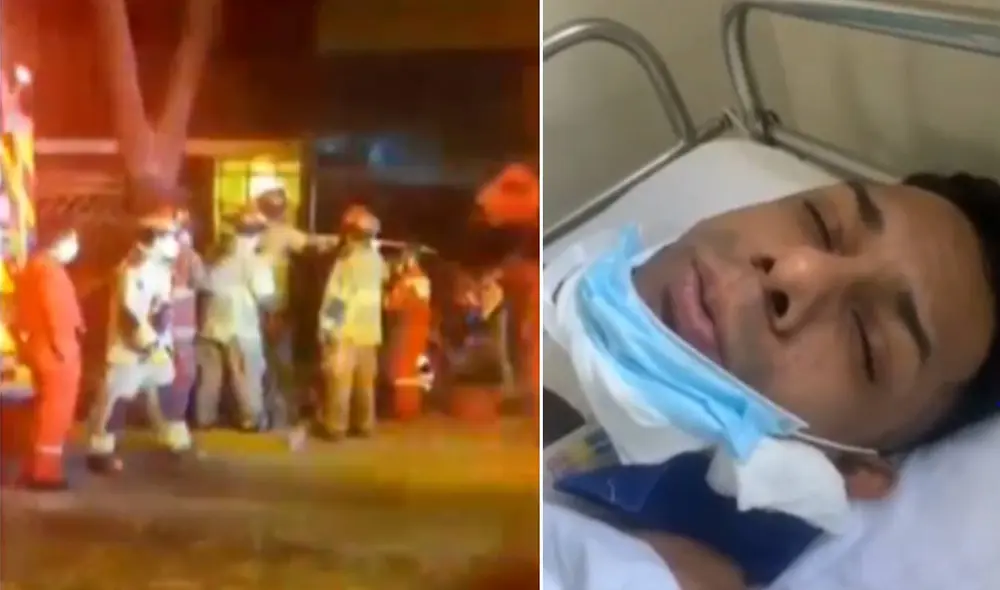 Cantante de orquesta queda gravemente herido tras aparatoso accidente. Foto: captura ATV Cantante de orquesta queda gravemente herido tras aparatoso accidente. Foto: captura ATV