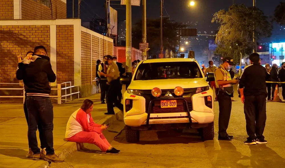 Delincuentes dieron a la fuga tras acabar con la vida del efectivo policial Pedro Vergaray Luján. Foto: María Pía Ponce/ URPI - LR