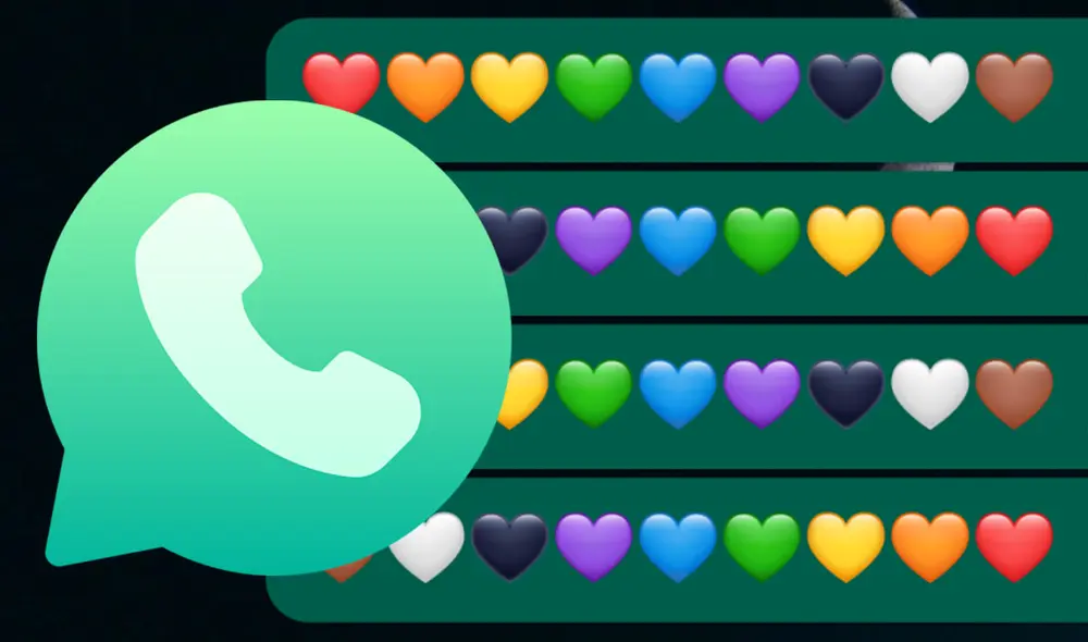 Los emojis de corazón están disponibles en WhatsApp tanto en teléfonos Android como en los iPhone. Foto: composición/LR