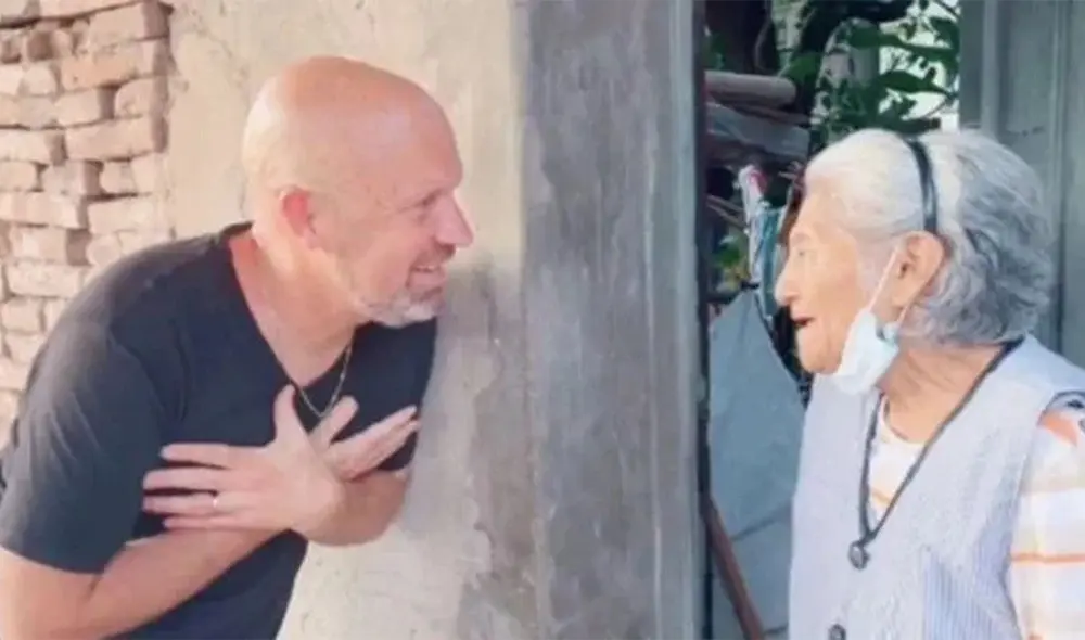 Juan Jonsson se reencontró con su niñera, Ana Jiménez, luego de 31 años. Foto: captura de pantalla / @juanito.jonsson / TikTok