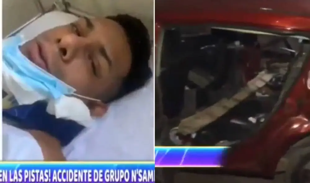 Cantante N'Samble podría no volver a caminar tras accidente. Foto: composición/ captura de ATV