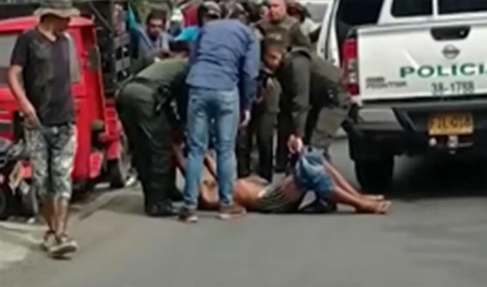 Hombre fue capturado por profanación de tumbas en Santa Fe de Antioquia. Foto: captura de pantalla / Noticias Telemedellin