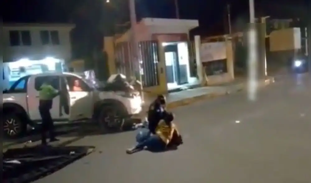 Agentes de la PNP capturaron a los sujetos. Foto: captura de Cajamarca Reporteros Agentes de la PNP capturaron a los sujetos. Foto: captura de Cajamarca Reporteros