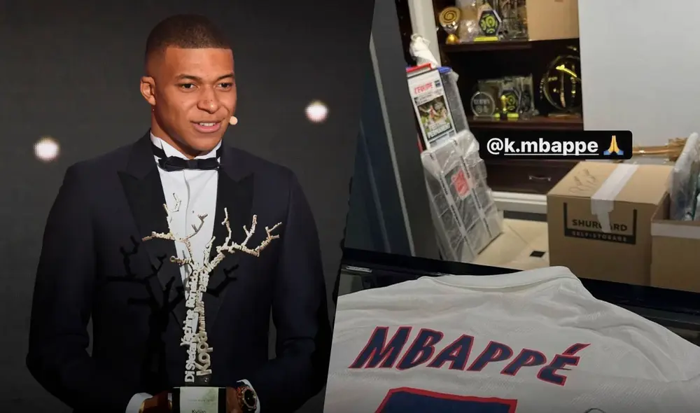 Mbappé ganó el premio Kopa en 2018. Foto: composición GLR/AFP
