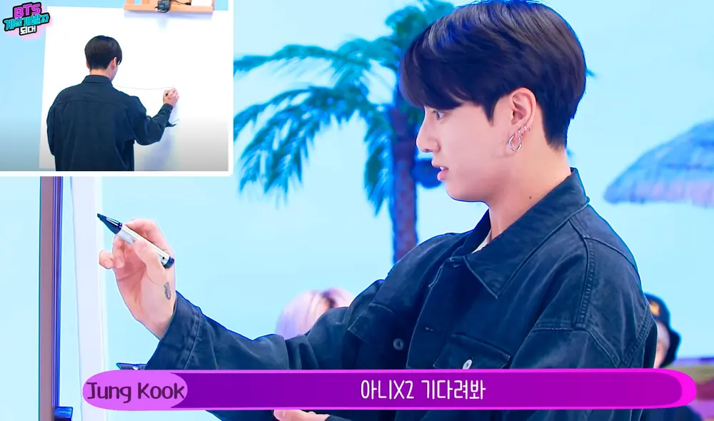 Jungkook y Jimin son los integrantes de BTS con más habilidad para dibujar. Foto: captura YouTube