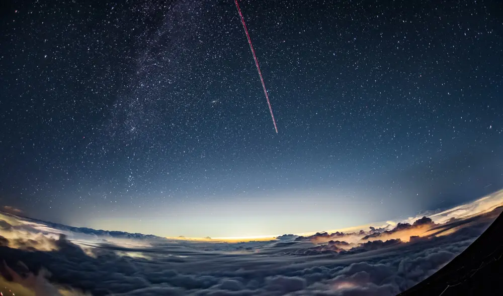 La lluvia de estrellas Eta acuáridas alcanzará su punto más álgido esta semana. Si bien se verá en ambos hemisferios, el sur tendrá más ventaja que el norte. Foto: referencial / Adobe Stock