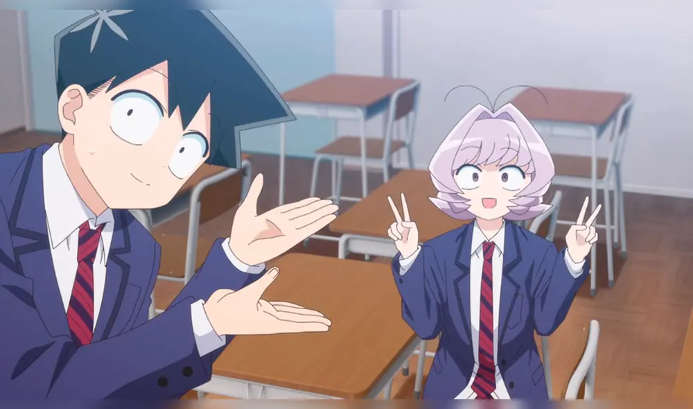 Tadano presentando a Najimi Osana en “Komi-san wa, komyushou desu". Foto: OLM