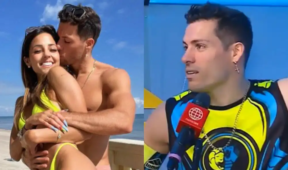 Patricio Parodi le dedicó tiernas palabras a Luciana Fuster en viaje a Colombia. Foto: composición Instagram/ captura de América TV Patricio Parodi le dedicó tiernas palabras a Luciana Fuster en viaje a Colombia. Foto: composición Instagram/ captura de América TV