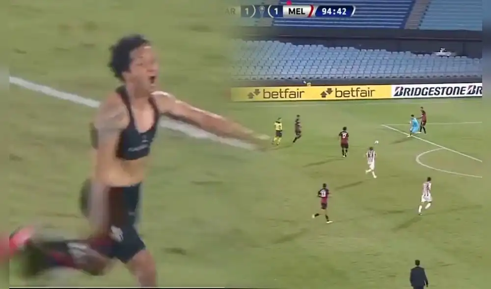 Melgar logró su tercer triunfo consecutivo en el torneo. Foto: captura Conmebol TV Melgar logró su tercer triunfo consecutivo en el torneo. Foto: captura Conmebol TV