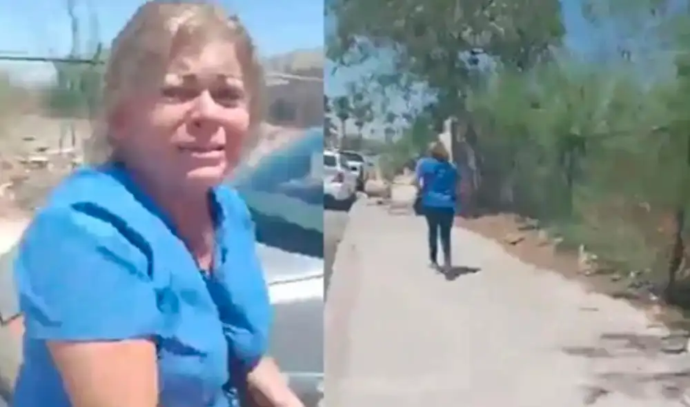 La joven transmitió el hecho en sus redes sociales mientras su tía huía del lugar. Foto: Clarín La joven transmitió el hecho en sus redes sociales mientras su tía huía del lugar. Foto: Clarín