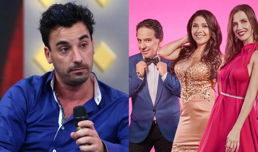 Santi Lesmes confunde el programa "Arriba mi gente" en vivo. Foto: Composición LR / Latina / América TV.