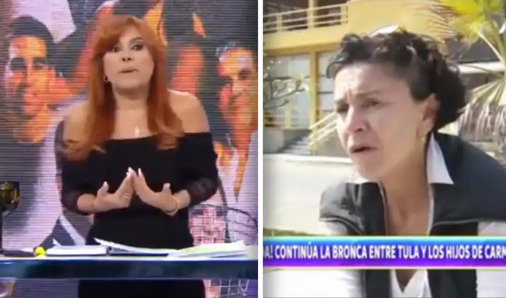 "Se enteró que los chicos tienen un problema y salió a contarlo”, dijo Magaly Medina. Foto: composición captura ATV