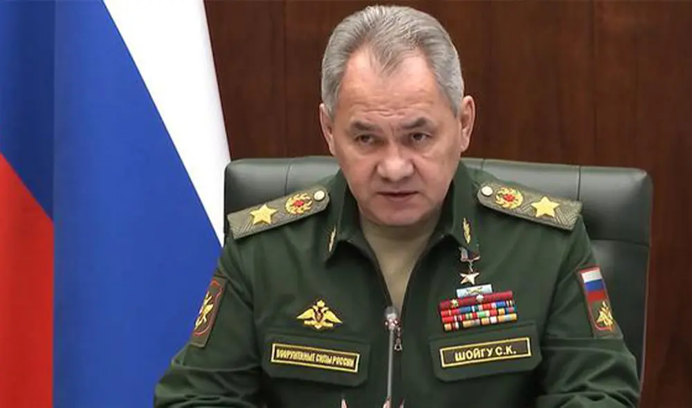 El ministro de Defensa, Serguéi Shoigú, dijo que cualquier transporte de armamento de la Otan será visto como "un objetivo legítimo". Foto: AFP