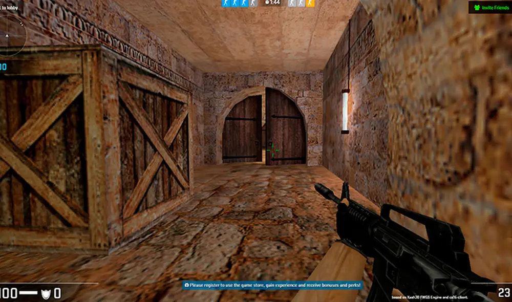 ¡No tienes que descargar o instalar nada en tu PC! Disfruta de épicas partidas de Counter-Strike con tus amigos desde tu navegador web. Foto: captura/La República