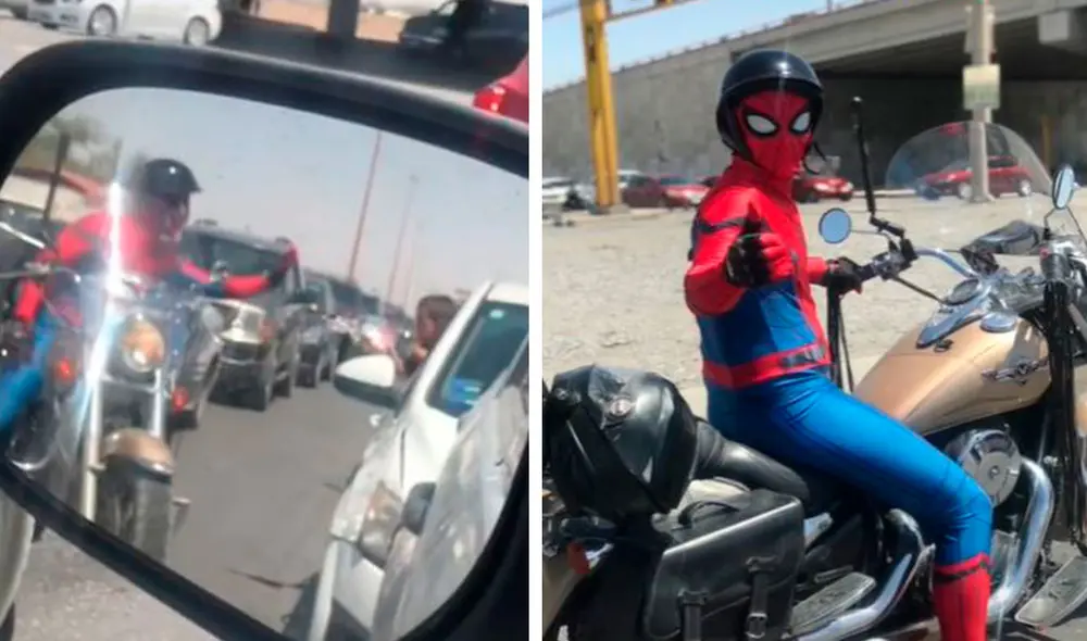 Unos pequeños se emocionaron cuando vieron a su superhéroe favorito, pero no esperaban que él les diera un obsequio especial. Foto: captura de Facebook Unos pequeños se emocionaron cuando vieron a su superhéroe favorito, pero no esperaban que él les diera un obsequio especial. Foto: captura de Facebook