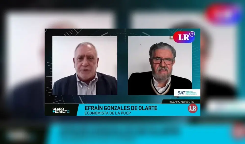 Efraín Gonzales de Olarte, economista. Foto: captura/LR+ Efraín Gonzales de Olarte, economista. Foto: captura/LR+