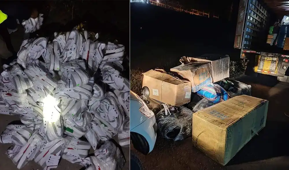 La mercadería de contrabando fue puesta a disposición de la Sunat - Aduanas Ilo. Foto: PNP
