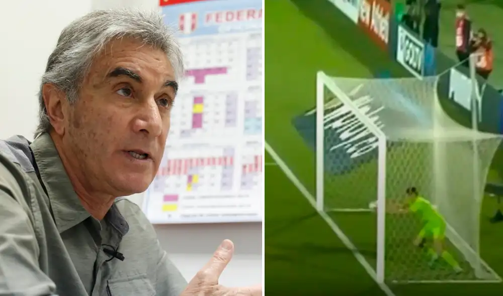 Juan Carlos Oblitas indicó que está "100% convencido" de que la jugada fue gol. Foto: composición GLR/captura de Movistar Deportes