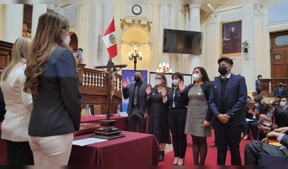 Participantes fueron elegidos democráticamente en el Plenario Regional. Foto: Programa de Parlamento Joven