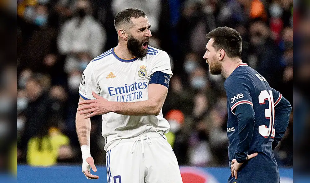 Karim Benzema y Lionel Messi durante la vuelta en el Santiago Bernabéu. Foto: AFP Karim Benzema y Lionel Messi durante la vuelta en el Santiago Bernabéu. Foto: AFP