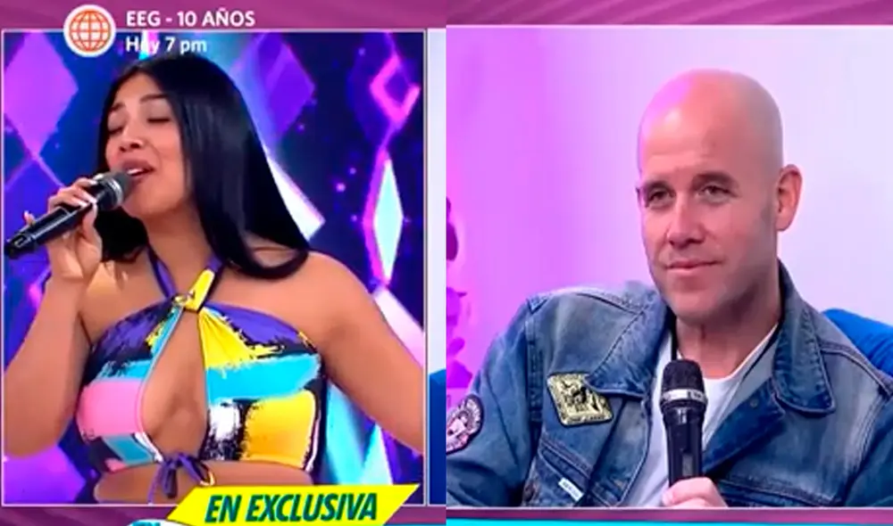 Gian Marco tuvo sorprendente reacción al escuchar la voz de Kate Candela. Foto: composición/ captura de América TV Gian Marco tuvo sorprendente reacción al escuchar la voz de Kate Candela. Foto: composición/ captura de América TV