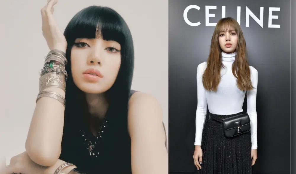 Lisa de BLACKPINK vuelve a Celine con un comercial. Foto composición: Twitter/Pinterest.