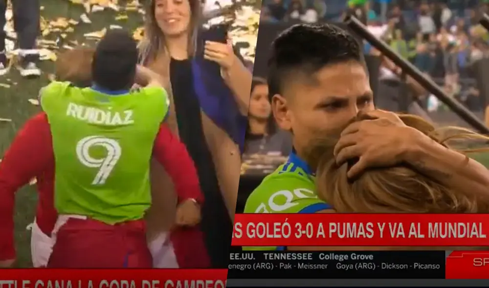 Ruidíaz se coronó campeón de la Concachampions con Seattle Sounders. Foto: composición GLR/captura ESPN