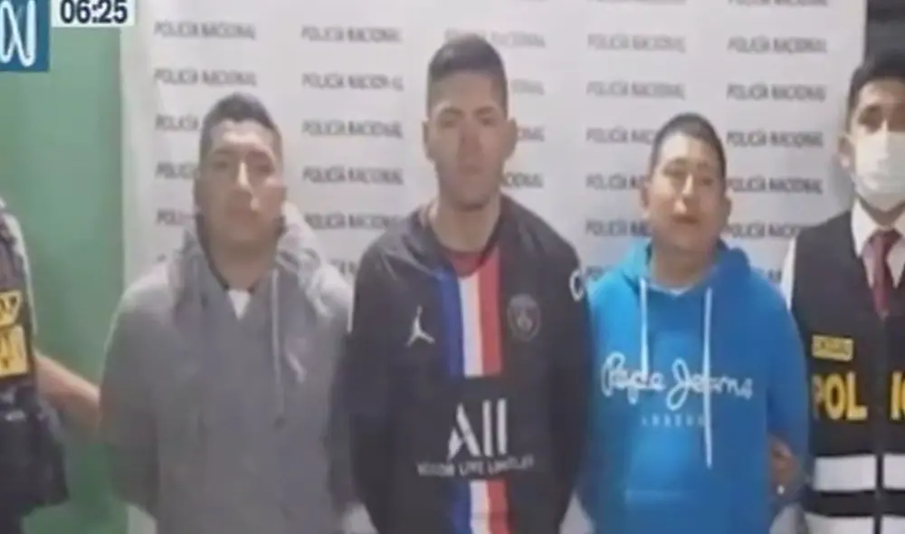 PNP capturó a 3 implicados en el crimen. Foto: captura de Canal N PNP capturó a 3 implicados en el crimen. Foto: captura de Canal N